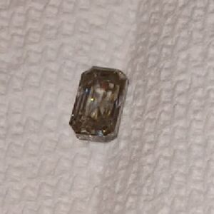 2.56 CT. Emerald cut Moissanite Diamond